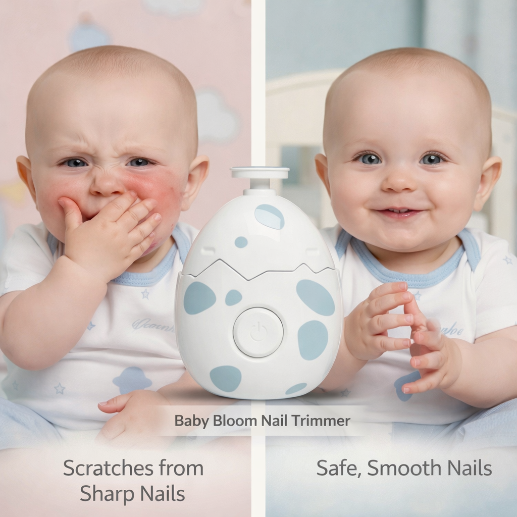 Safe Electric Baby Nail Trimmer – No Tears, No Pain for Newborns